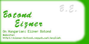 botond eizner business card
